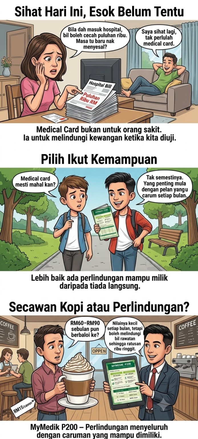 Ilustrasi kesedaran medical card